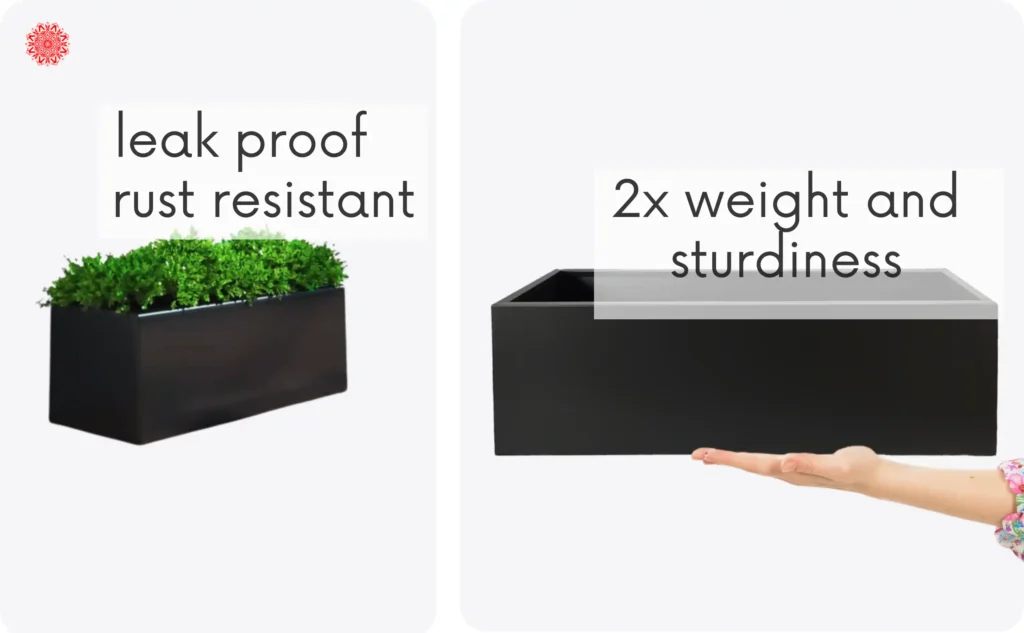 leak proof and rust resistant and is sturdier