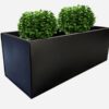 Exclusive Limited Black Metal Rectangular Planters  | 1 Unit | 18" (L)