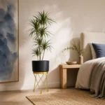 Super Exclusive Black Planter with stand ( Pack of 1)
