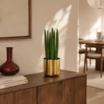 Luxurious Golden Metal Pot Planter | 1 unit ( 6 inch Pot)