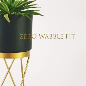 Super Exclusive Black Planter Metal |1Set (12″ Pot+Stand)
