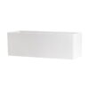 white rectangular planter