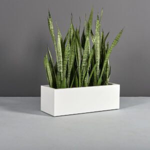 Rectangle Planter GREENNEST TOOLBOX – 1 white box planter
