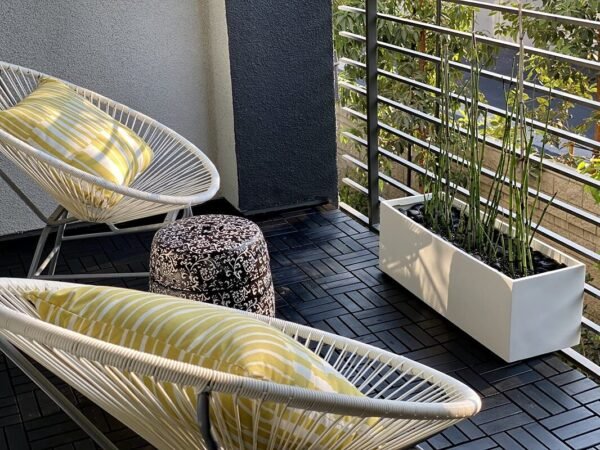 Rectangle planter white