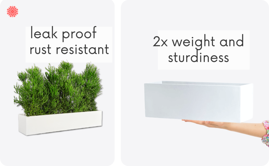 leak proof and rust resistant and is sturdier in weight