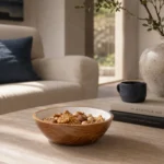 Wooden Bowl | Luxurious Snack Bowl | Salad Bowl (Pack of 1 White)