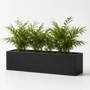 Limited Metal Large Rectangular Planters | 1 Unit | 30″  Black hover image