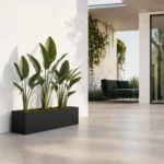 Limited Metal Large Rectangular Planters | 1 Unit | 30″  Black