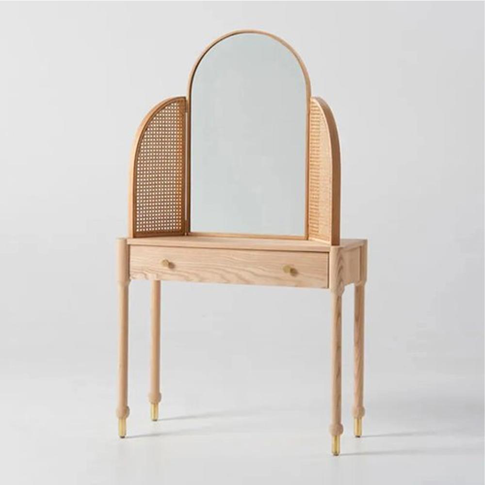 Compact 2 Part solid wood dressing table