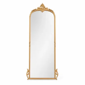 Luxe Victorian Full Size Wall Mirror | Aged Soft Gold | 1 Unit (5ft) hover image