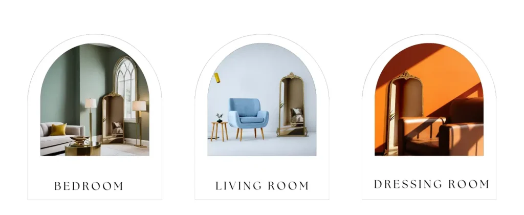 Wall mirror full length