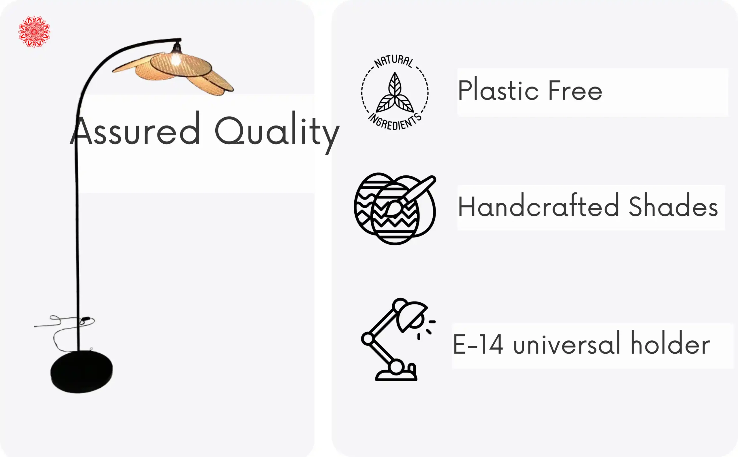 plastic free ,handcrafted and is e-14 universal fitting ,best quality