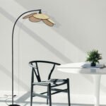 Rich Rattan Floor Lamp | Hand Crafted Petals | 1 Unit ( 50 inch)