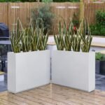 Bold Outdoor Planter Box in Metal | High End | 30x30x9 inch