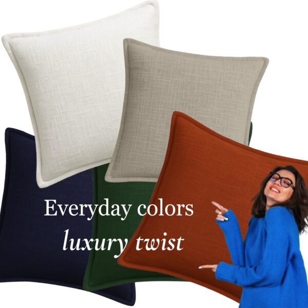 Black cushion cover