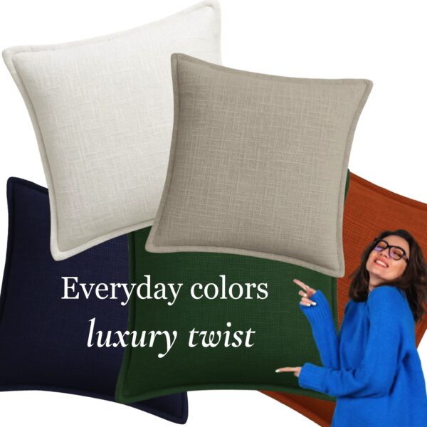 black cushion cover