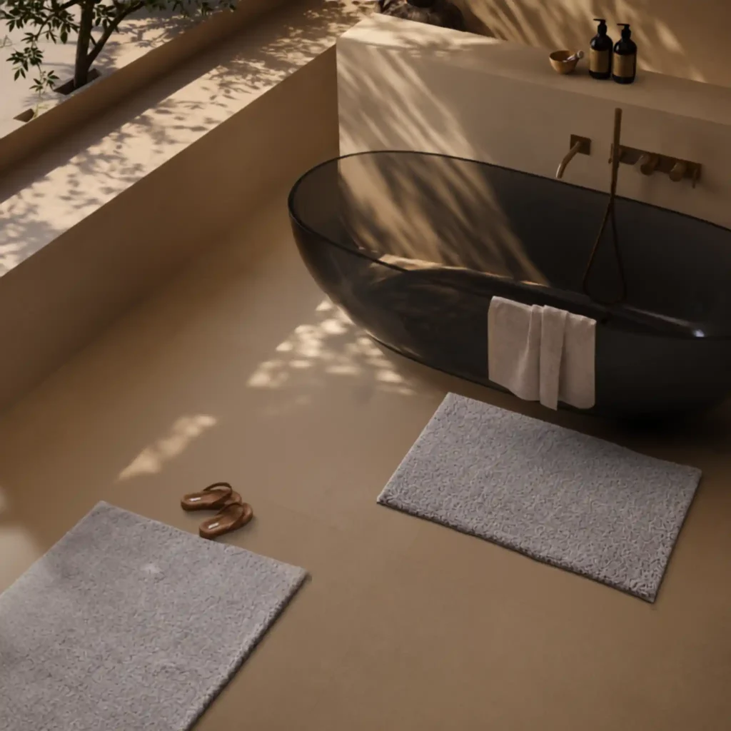 Combo bathroom mats