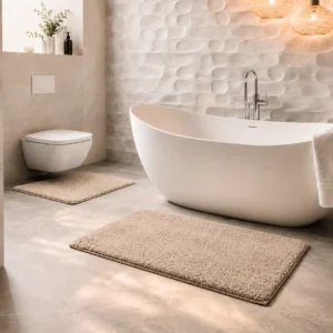 thick bathroom mat