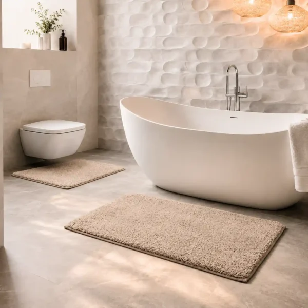 thick bathroom mat