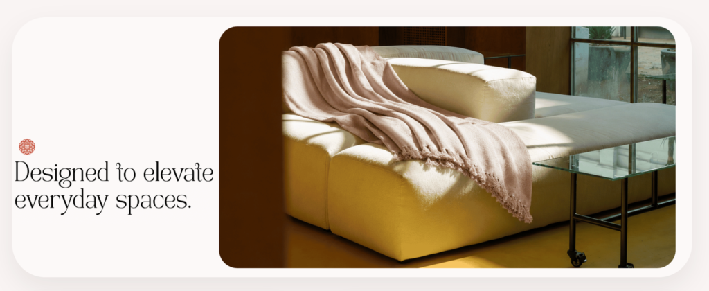 blanket on the couch