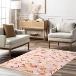 Reliable Boho Area Rug with Fringes | Unique |100% Cotton | (5x7.5 ft)