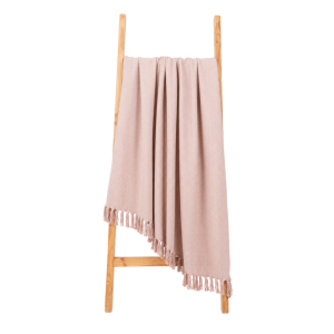 Luxury Chevron Sofa Throw – All Season | Peach | (130cms x170Cms) hover image