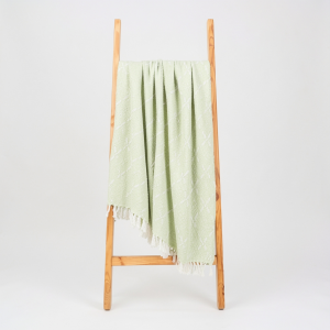 Elite Texture Settee Throws | Sage Green | (127cms x 152Cms) hover image