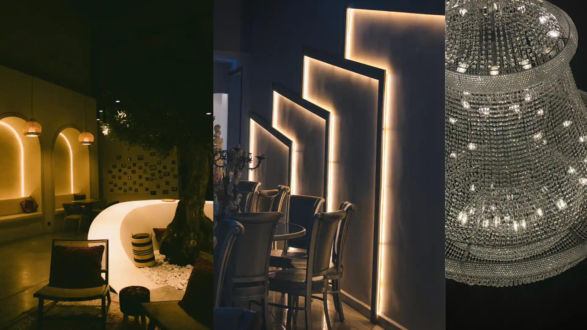 Image Showcasing different lighting styles