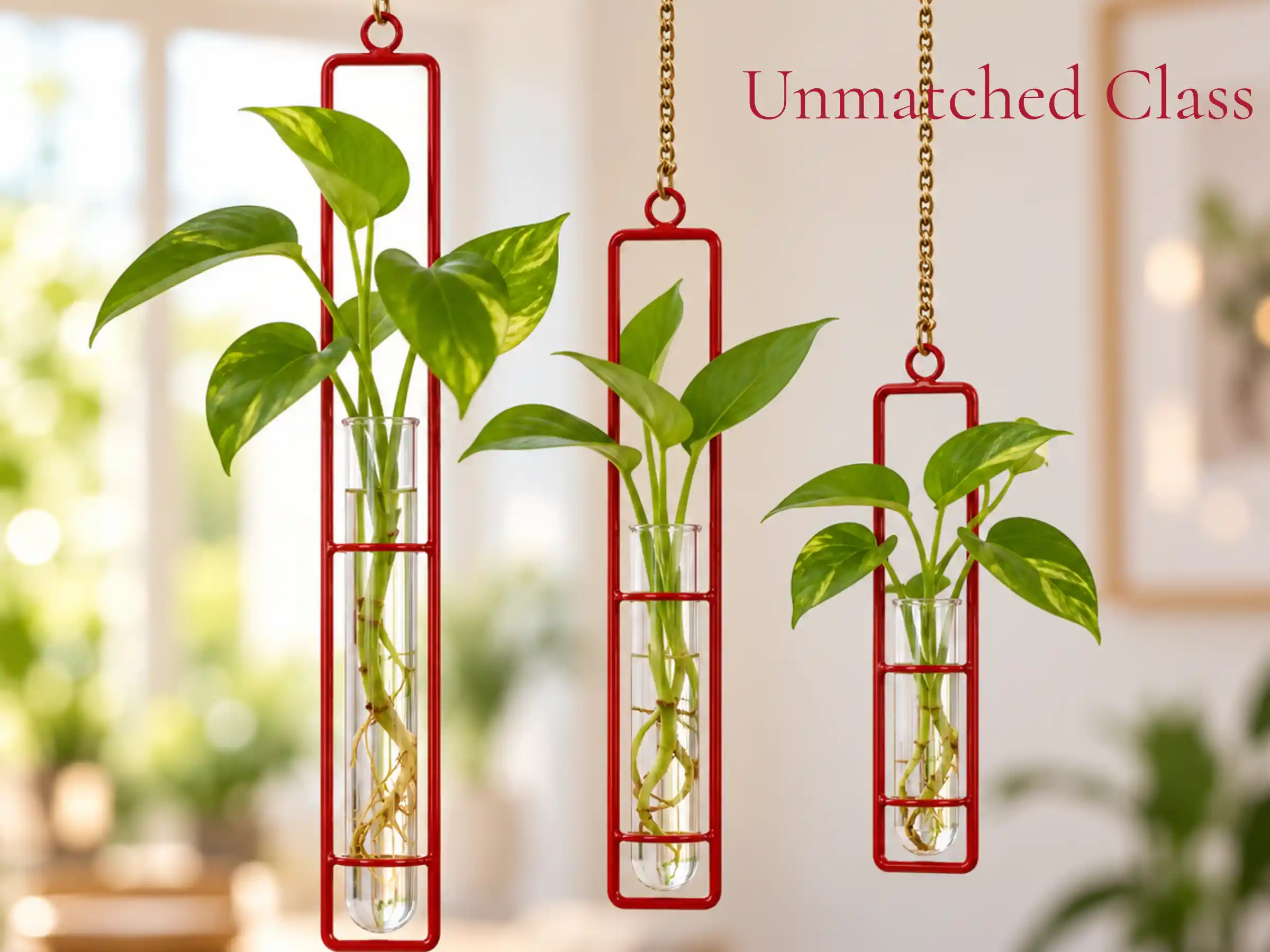 hanging glass planter