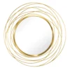 MORii Whirlpool gold round decorative wall mirror