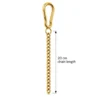Gold chain and clip hanging mechanism for wall planter