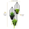 Chevron Arrow wall planter dimensions 29 inch tall 12 inch wide