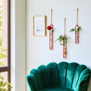 hanging test tube planter
