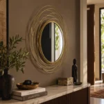 Whirlpool Gold Wall Mirror - 24 inches
