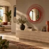 Red Wall Mirror