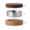 Dimensions of Wooden Ashtray with Lid