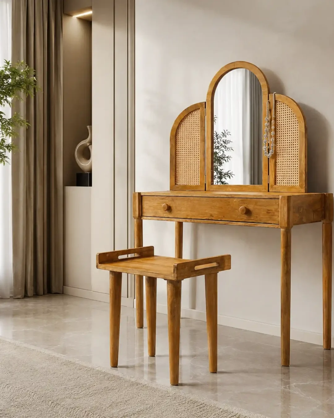 Dressing Table With Mirror