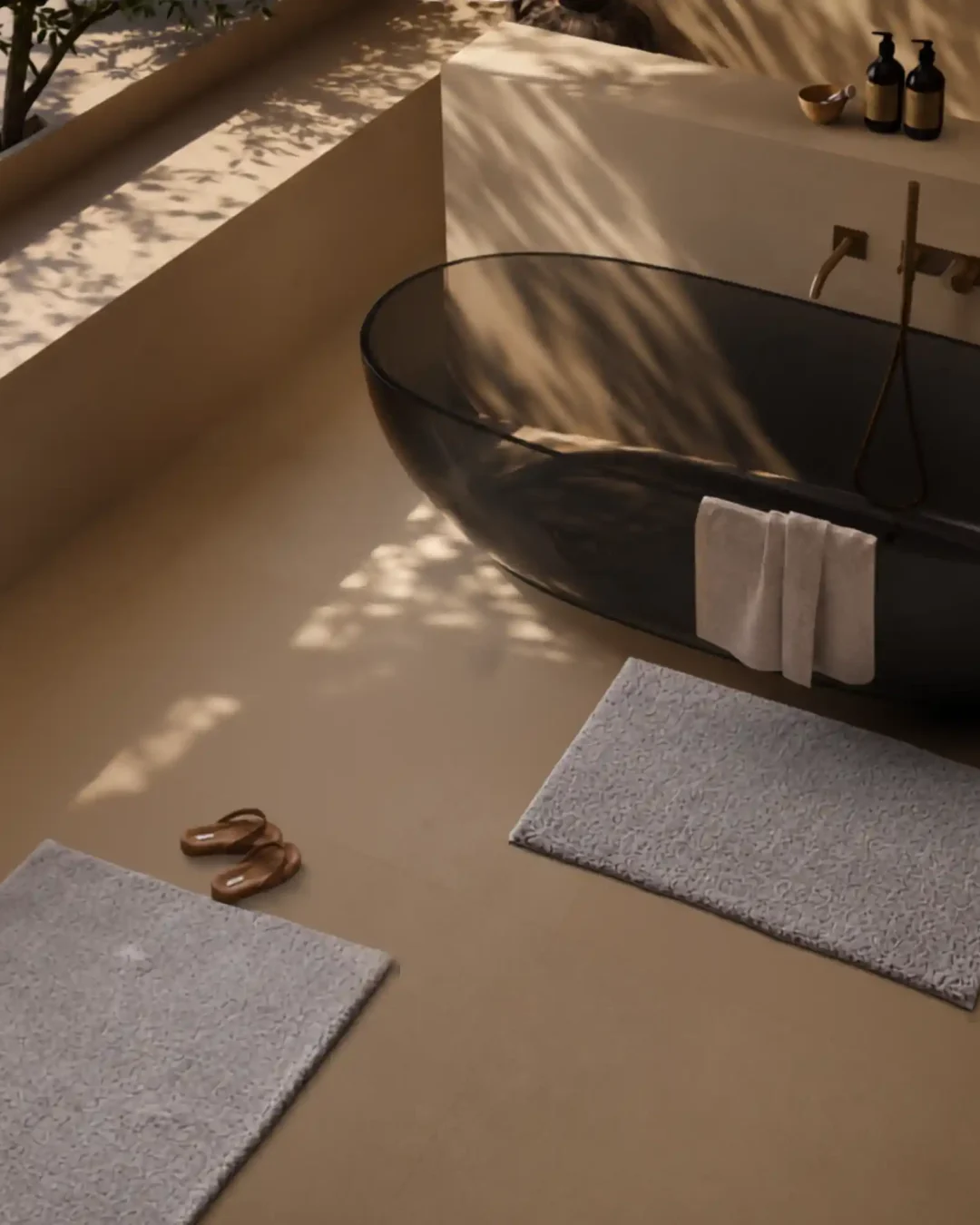 Combo bathroom mats