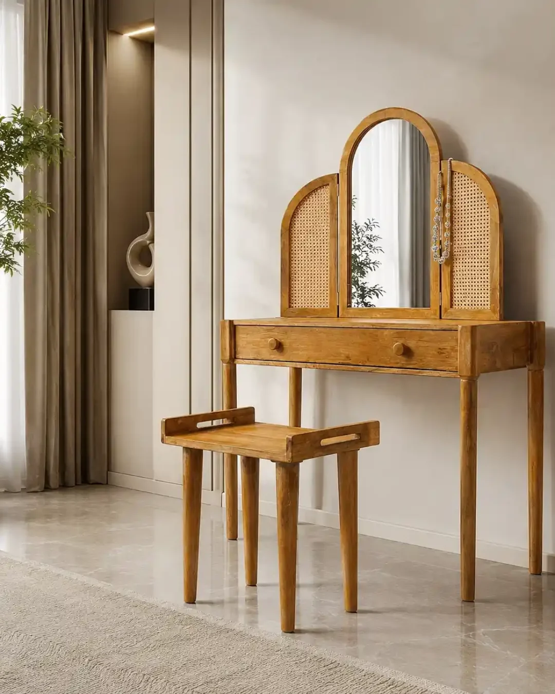 Dressing Table With Mirror