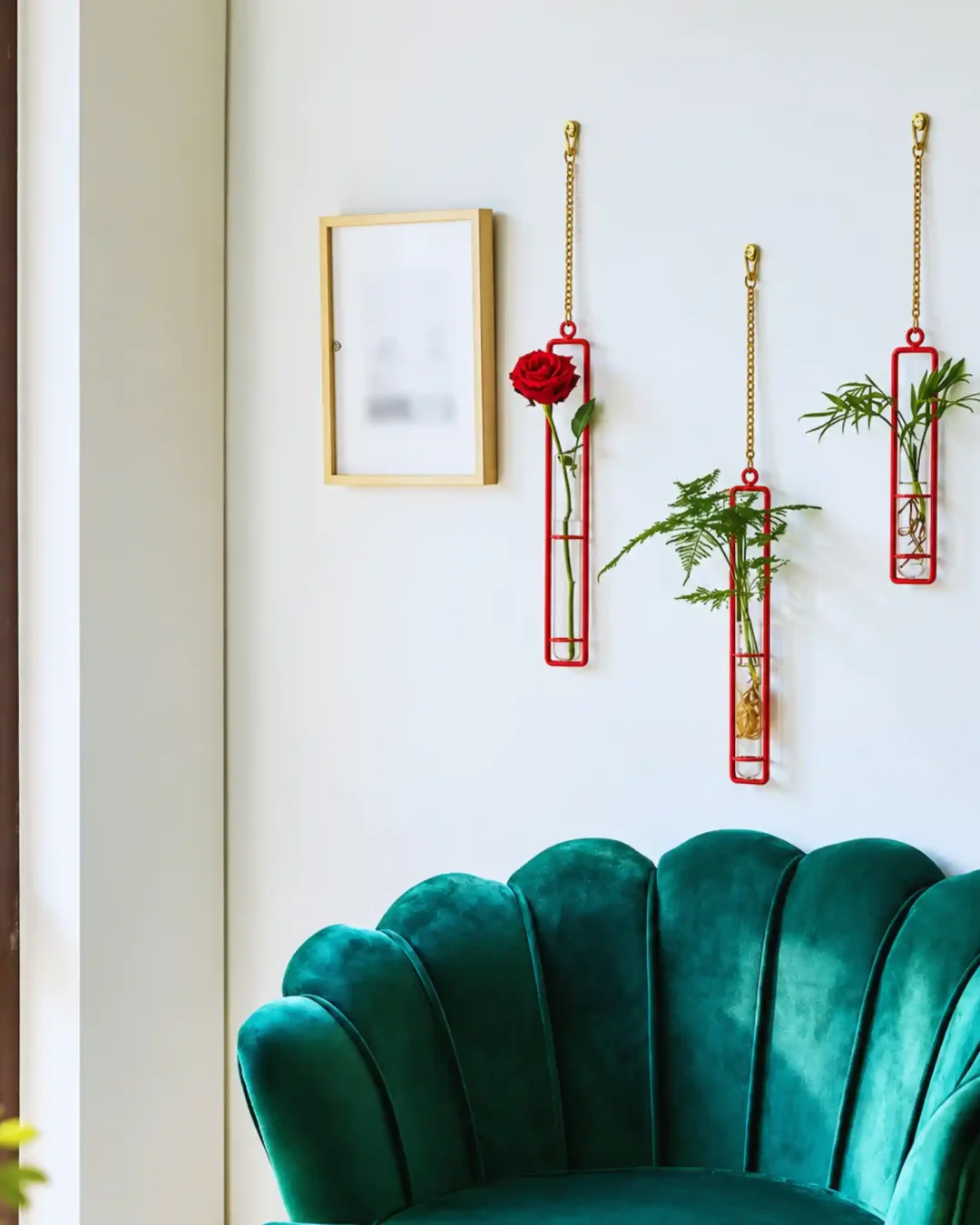 hanging test tube planter