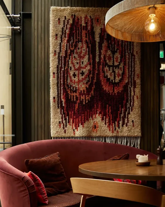 Image showing Textile Wall Art Usage in Interior Designing Trend 2026