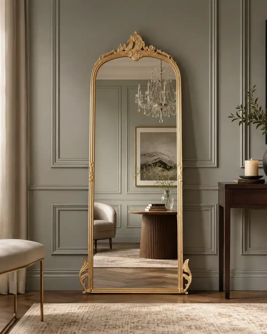 Victorian Mirror Full Size mirror 5ft (6)